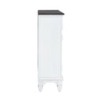 Console de couloir d'appoint 42 po Allyson Park Blanc Charbon Brossé