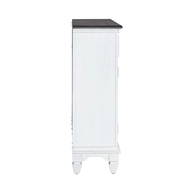 Console de couloir d'appoint 42 po Allyson Park Blanc Charbon Brossé
