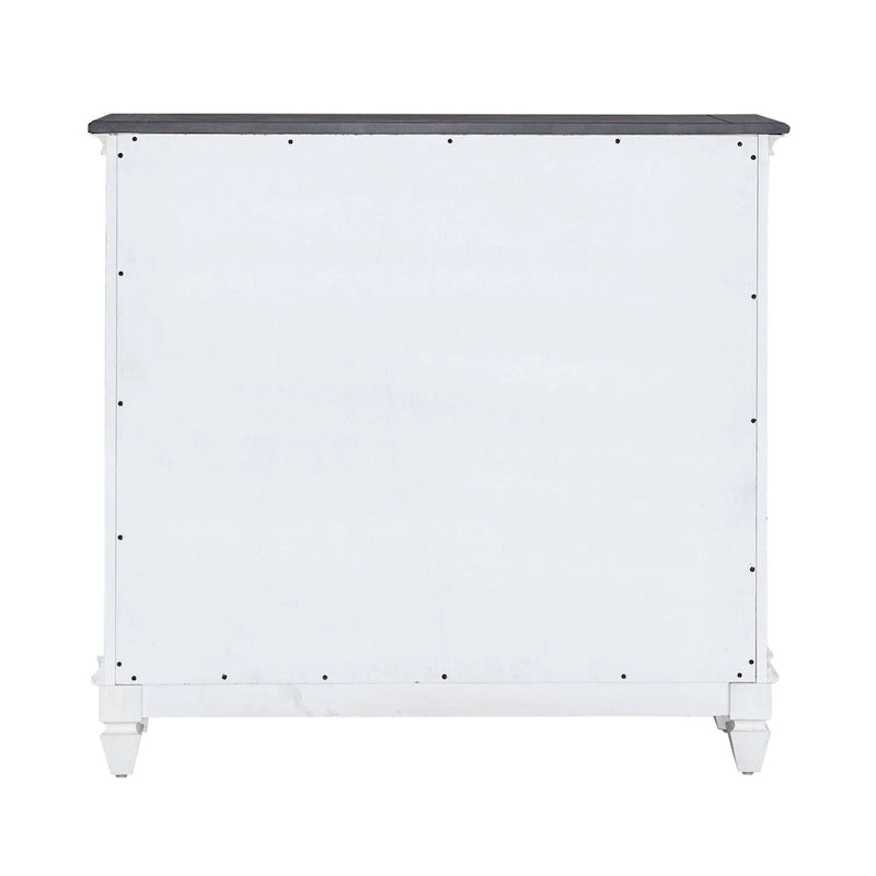 Console de couloir d'appoint 42 po Allyson Park Blanc Charbon Brossé