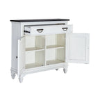 Console de couloir d'appoint 42 po Allyson Park Blanc Charbon Brossé