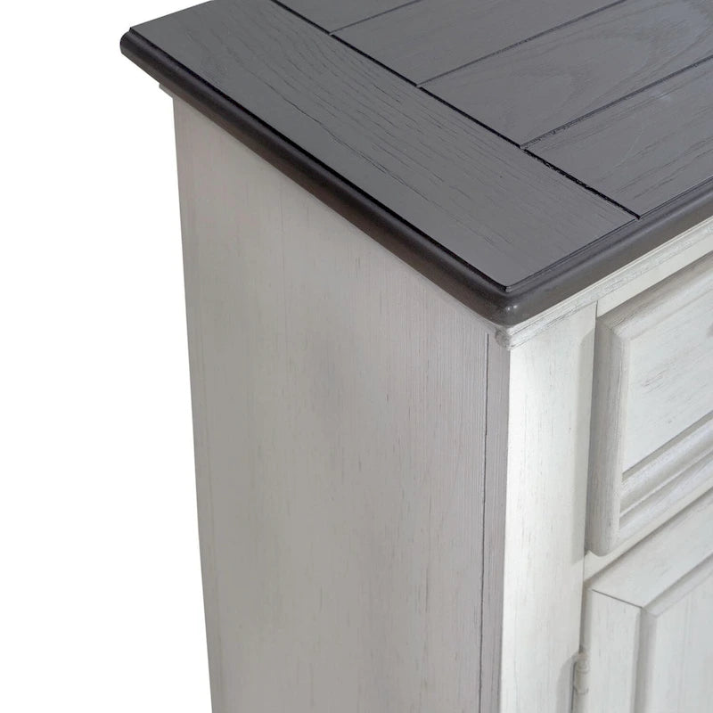 Console de couloir d'appoint 42 po Allyson Park Blanc Charbon Brossé