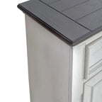 Console de couloir d'appoint 42 po Allyson Park Blanc Charbon Brossé