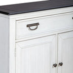 Console de couloir d'appoint 42 po Allyson Park Blanc Charbon Brossé