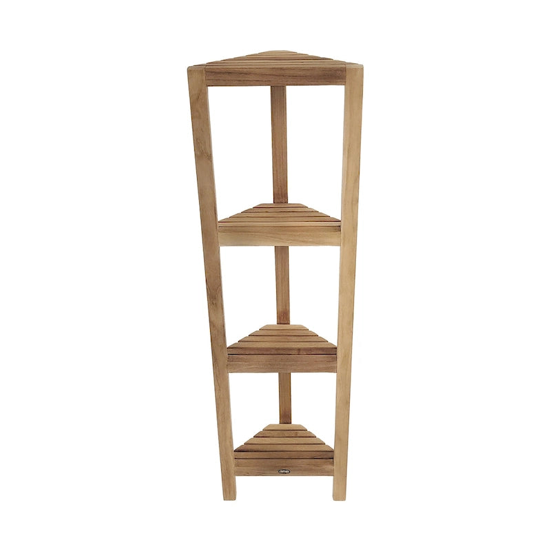 Étagère d'angle en teck Fiji 50 (128cm) 4 niveaux