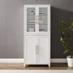 Meuble de rangement pour garde-manger Crosley Roarke avec huche à porte vitrée