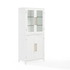 Meuble de rangement pour garde-manger Crosley Roarke avec huche à porte vitrée