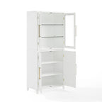 Meuble de rangement pour garde-manger Crosley Roarke avec huche à porte vitrée