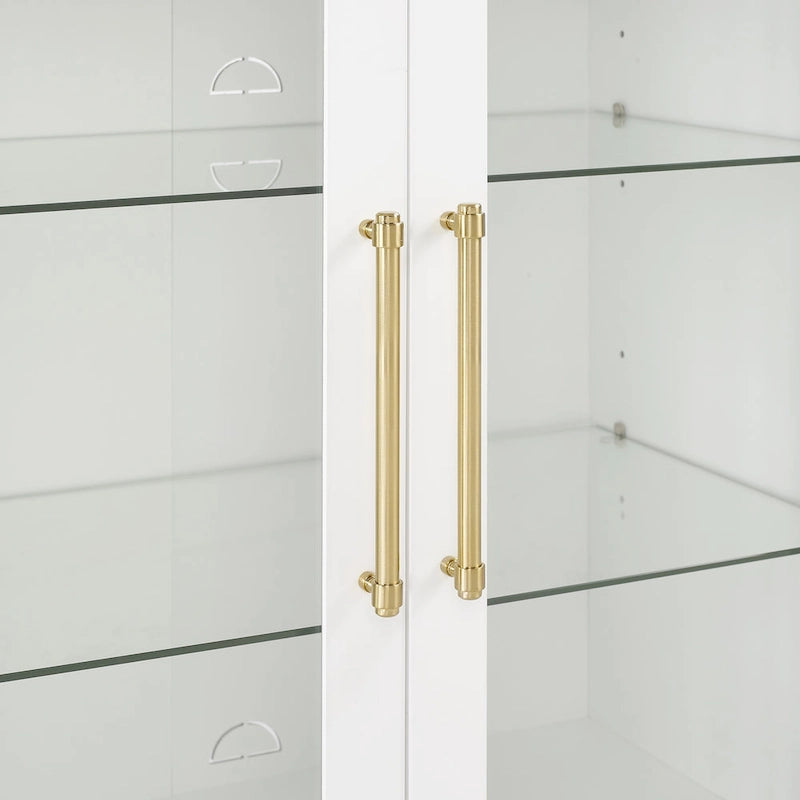 Meuble de rangement pour garde-manger Crosley Roarke avec huche à porte vitrée