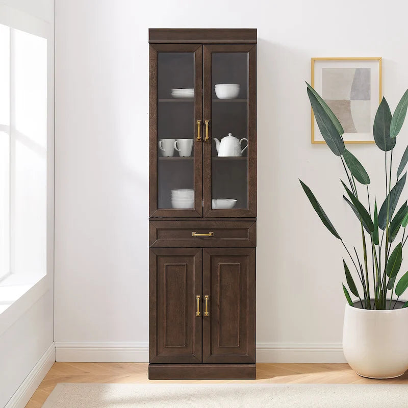 Armoire de cuisine Crosley Stanton avec porte vitrée