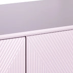 Buffet en bois à quatre portes avec accents dorés, violet lilas - 72