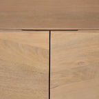Meuble d'appoint Darwin en bois marron clair à 2 portes et 2 étagères – 44.0L x 17.5P x 30.0H