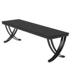 78,74 Bureau d'ordinateur double extra-long avec pieds métalliques uniques pour bureau à domicile