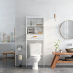 Meuble de rangement WC avec un tiroir et 2 étagères