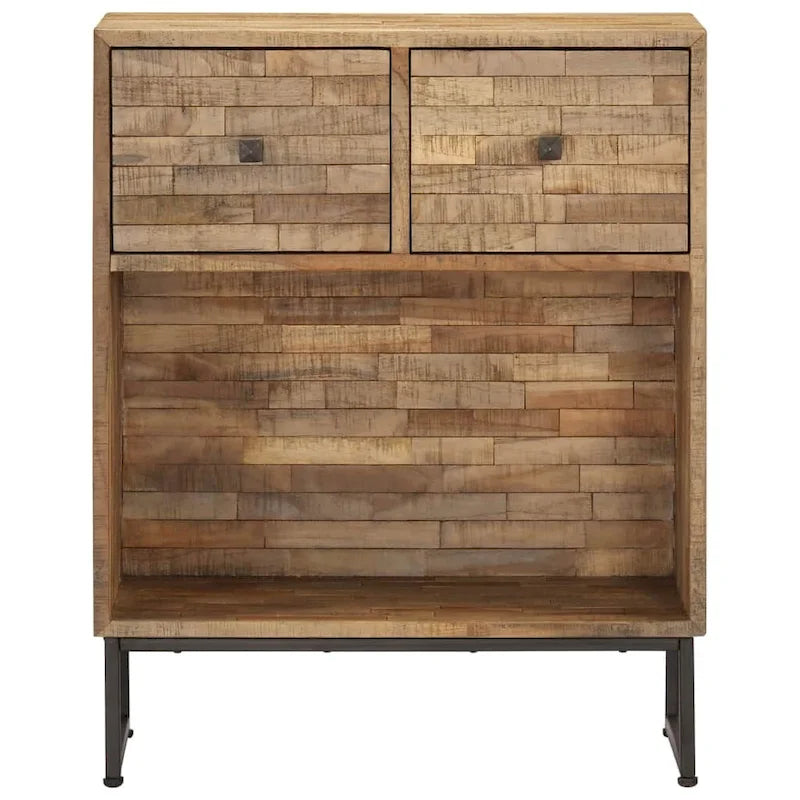 vidaXL Commode en teck recyclé 60x30x75 cm