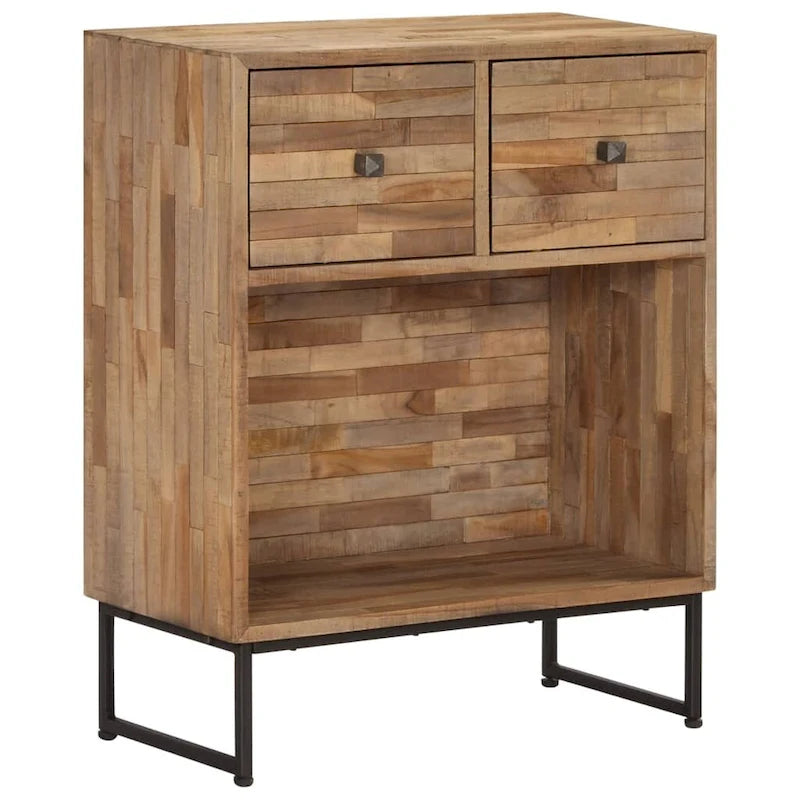 vidaXL Commode en teck recyclé 60x30x75 cm