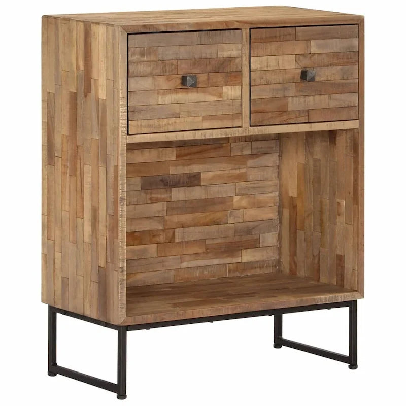 vidaXL Commode en teck recyclé 60x30x75 cm