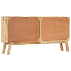 vidaXL Buffet marron et noir 63x11,8x31,5 cm Bois de manguier brut massif