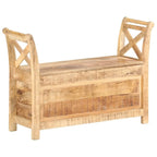 vidaXL Hall Bench 40.6x13x28.3 Solid Mango Wood