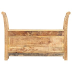 vidaXL Banc d'entrée 40,6x13x28,3 cm Bois de manguier massif