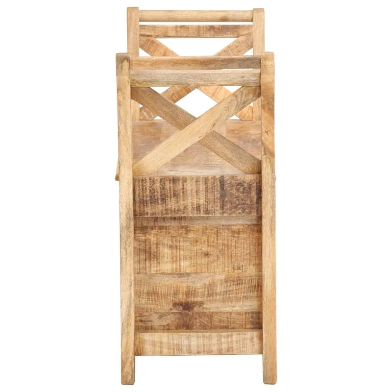 vidaXL Banc d'entrée 40,6x13x28,3 cm Bois de manguier massif