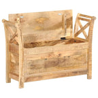 vidaXL Banc d'entrée 40,6x13x28,3 cm Bois de manguier massif