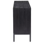 Meuble de rangement contemporain noir et bronze à 2 portes - 43 po
