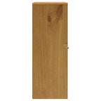 vidaXL Dessus de buffet avec portes en verre FLAM Bois de pin massif - 80 x 37 x 100 cm