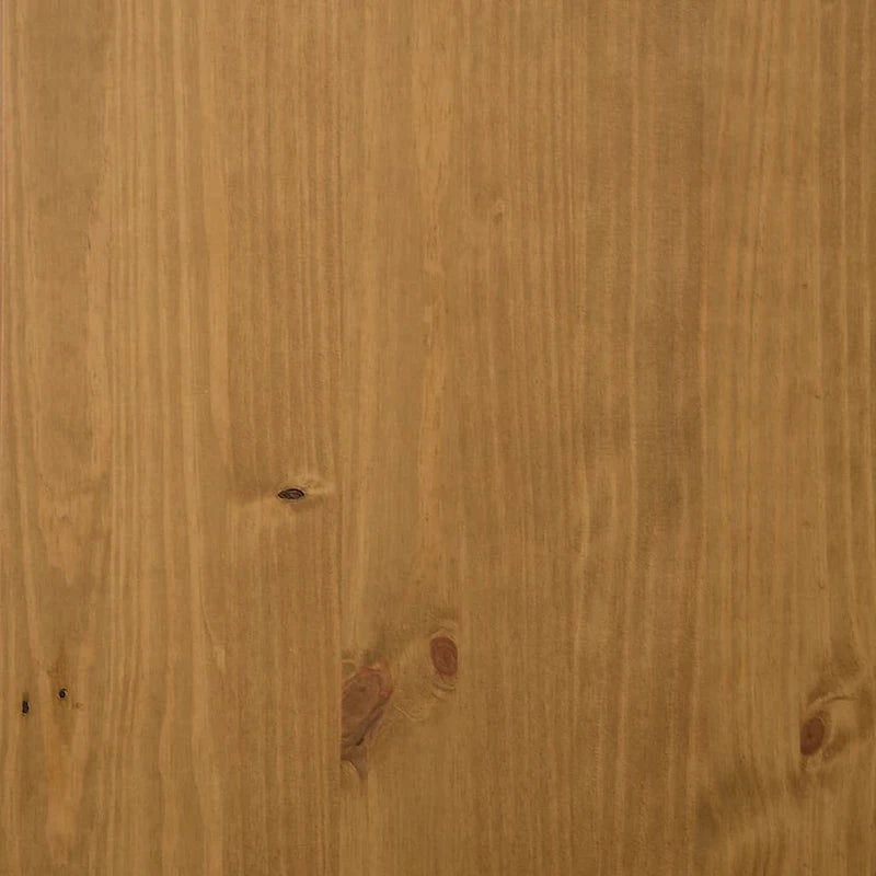 vidaXL Dessus de buffet avec portes en verre FLAM Bois de pin massif - 80 x 37 x 100 cm