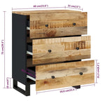 vidaXL Buffet bahut meuble de rangement console avec tiroirs