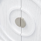 Porte de buffet rétro avec rainure circulaire Poignée de porte ronde en métal - S.O.