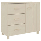 vidaXL Buffet de cuisine avec rangement en pin massif HAMAR - 90x40x80 cm