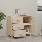 vidaXL Buffet de cuisine avec rangement en pin massif HAMAR - 90x40x80 cm
