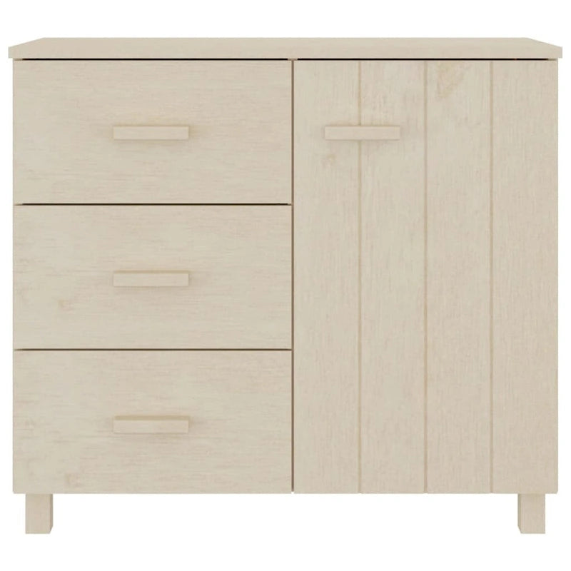 vidaXL Buffet de cuisine avec rangement en pin massif HAMAR - 90x40x80 cm