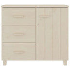 vidaXL Buffet de cuisine avec rangement en pin massif HAMAR - 90x40x80 cm