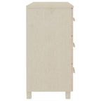 vidaXL Buffet de cuisine avec rangement en pin massif HAMAR - 90x40x80 cm