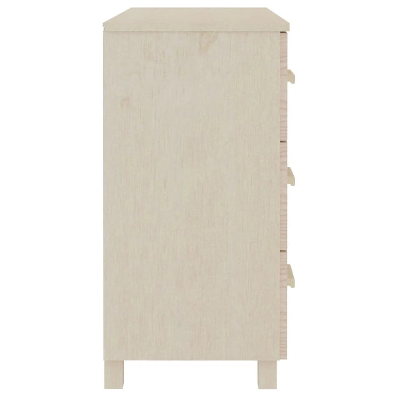 vidaXL Buffet de cuisine avec rangement en pin massif HAMAR - 90x40x80 cm