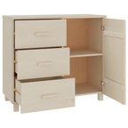 vidaXL Buffet de cuisine avec rangement en pin massif HAMAR - 90x40x80 cm