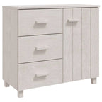 vidaXL Buffet de cuisine avec rangement en pin massif HAMAR - 90x40x80 cm