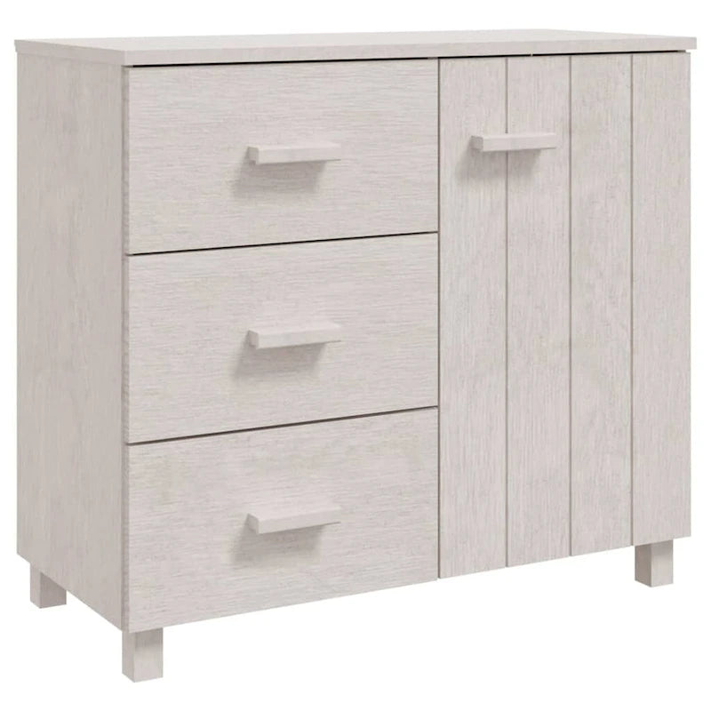 vidaXL Buffet de cuisine avec rangement en pin massif HAMAR - 90x40x80 cm