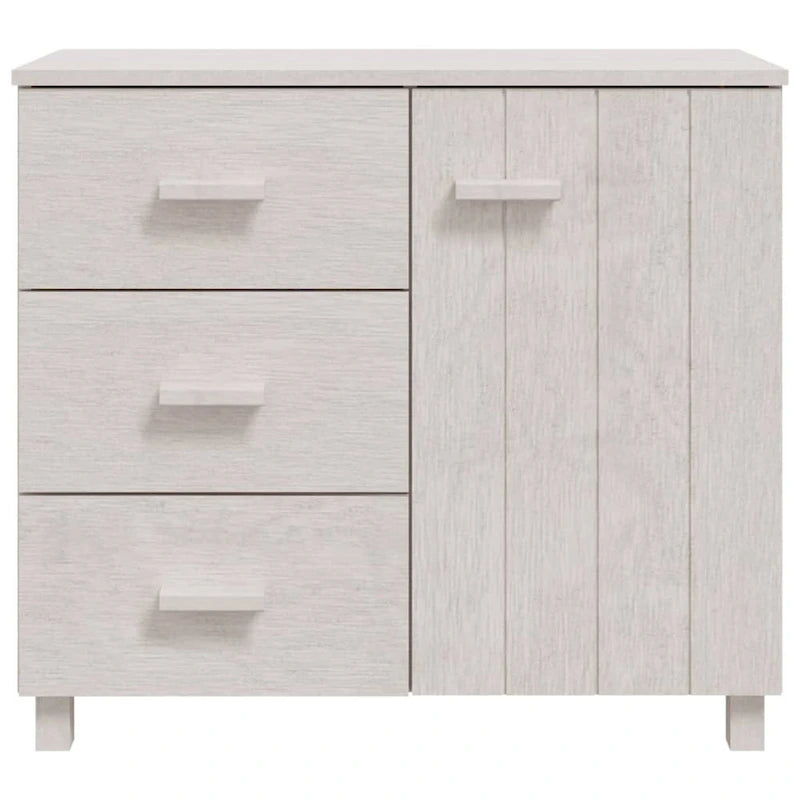 vidaXL Buffet de cuisine avec rangement en pin massif HAMAR - 90x40x80 cm