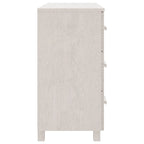 vidaXL Buffet de cuisine avec rangement en pin massif HAMAR - 90x40x80 cm