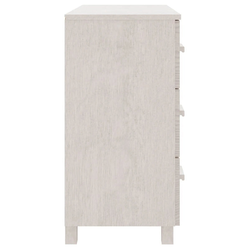 vidaXL Buffet de cuisine avec rangement en pin massif HAMAR - 90x40x80 cm