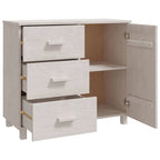vidaXL Buffet de cuisine avec rangement en pin massif HAMAR - 90x40x80 cm