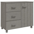 vidaXL Buffet de cuisine avec rangement en pin massif HAMAR - 90x40x80 cm