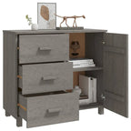 vidaXL Buffet de cuisine avec rangement en pin massif HAMAR - 90x40x80 cm