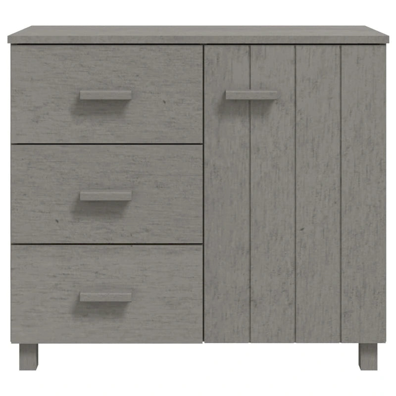 vidaXL Buffet de cuisine avec rangement en pin massif HAMAR - 90x40x80 cm
