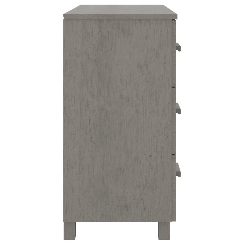 vidaXL Buffet de cuisine avec rangement en pin massif HAMAR - 90x40x80 cm