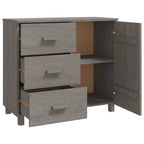 vidaXL Buffet de cuisine avec rangement en pin massif HAMAR - 90x40x80 cm