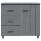 vidaXL Buffet de cuisine avec rangement en pin massif HAMAR - 90x40x80 cm