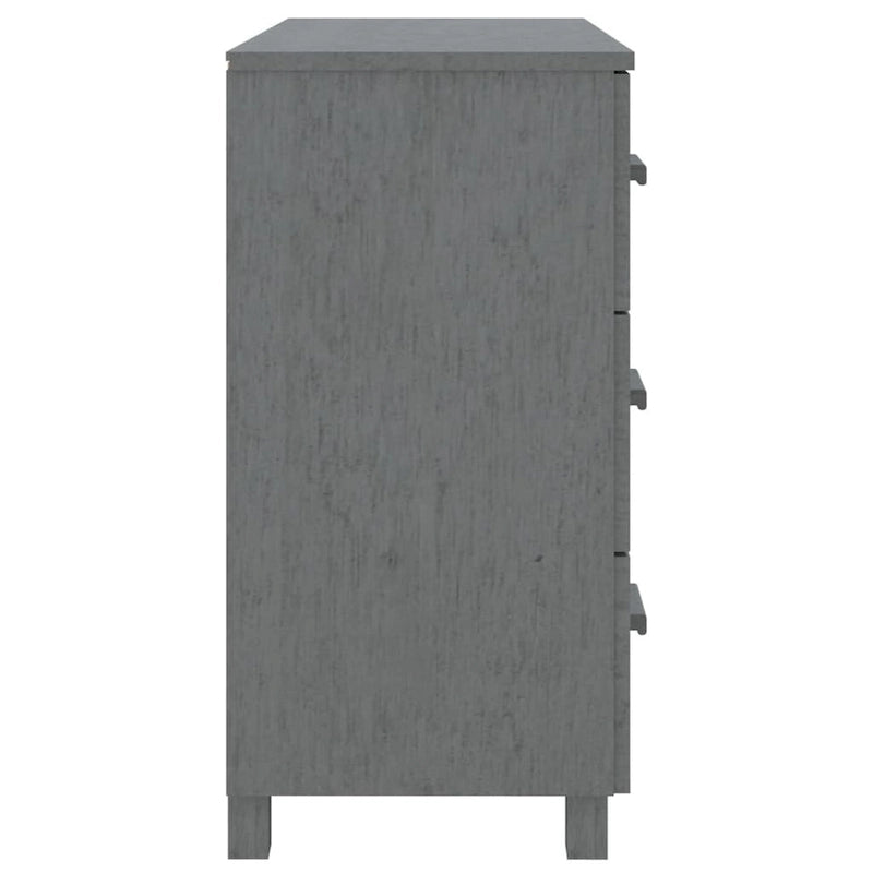vidaXL Buffet de cuisine avec rangement en pin massif HAMAR - 90x40x80 cm
